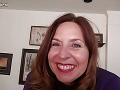 Nakal amerika ibu bermain dengan dirinya sendiri